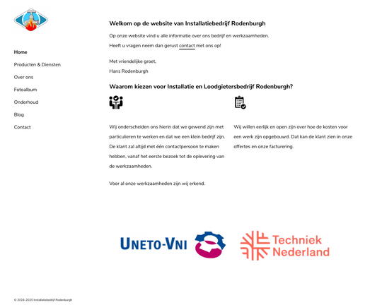 Installatiebedrijf Rodenburgh Logo