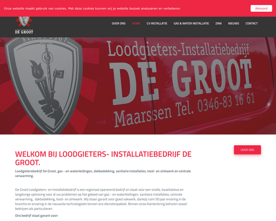Loodgieters bedrijf de Groot Logo