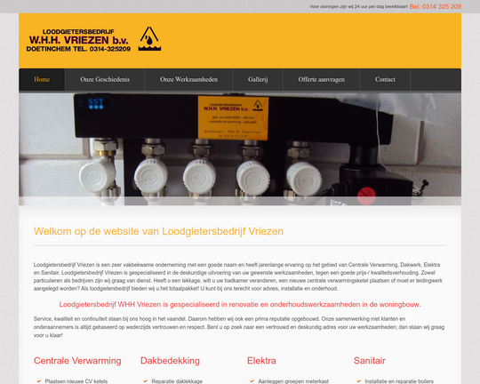 Loodgietersbedrijf WHH Vriezen Logo