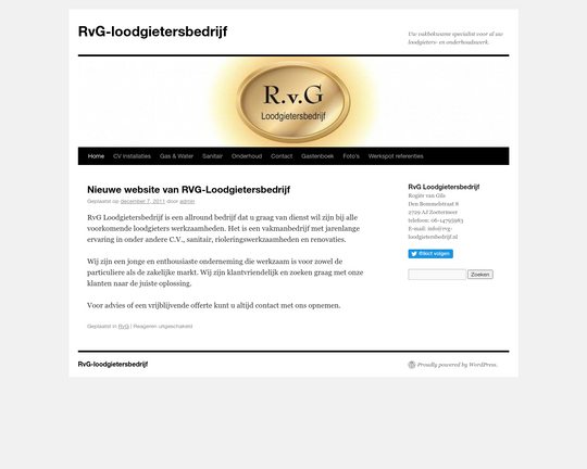 RvG-loodgietersbedrijf Logo